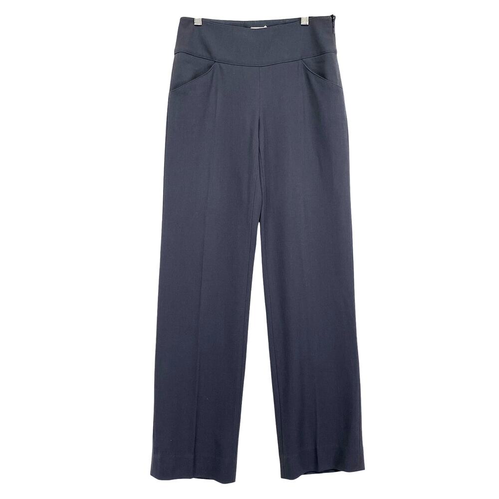 ARMANI Collezioni Womens Wool Dress Pants Gray IT 38 US 2 Straight Leg Italy